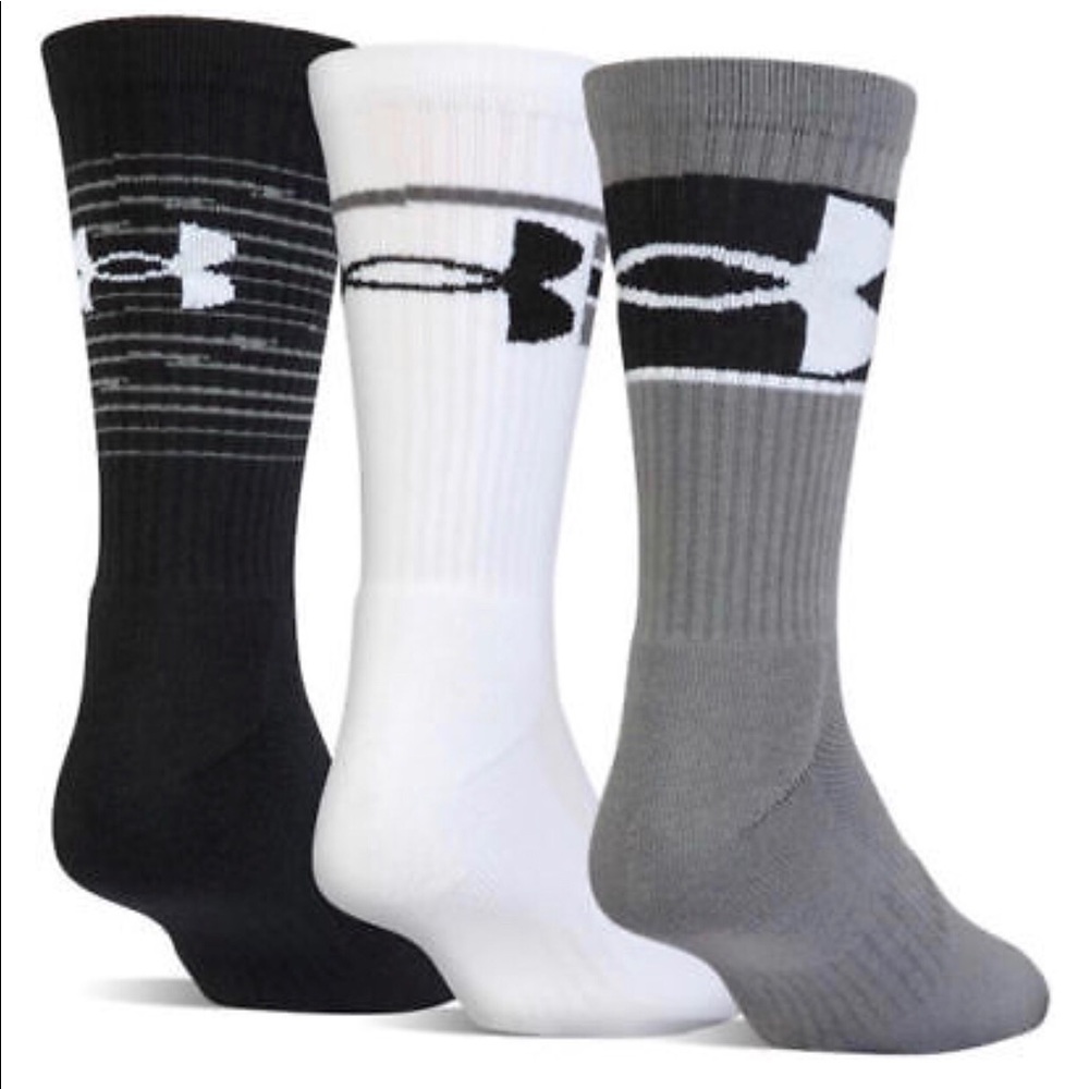 New Under Armour Men’s 3pairs Training Socks sz:L